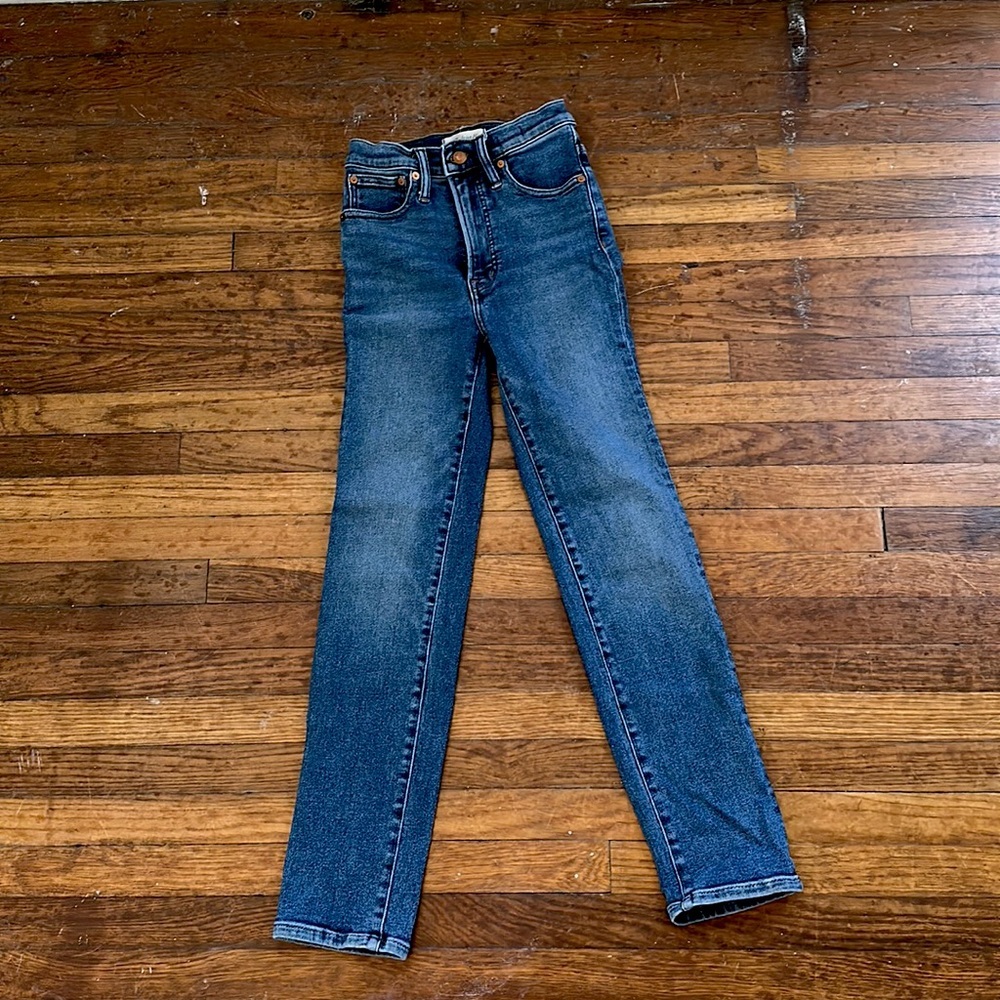Sz 24 Madewell Perfect Vintage Stretch Jeans skinny straight high waist